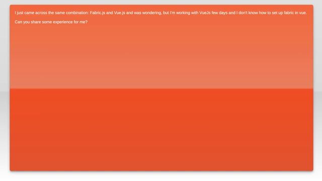 How can I set up Fabric.js in vue? смотреть онлайн