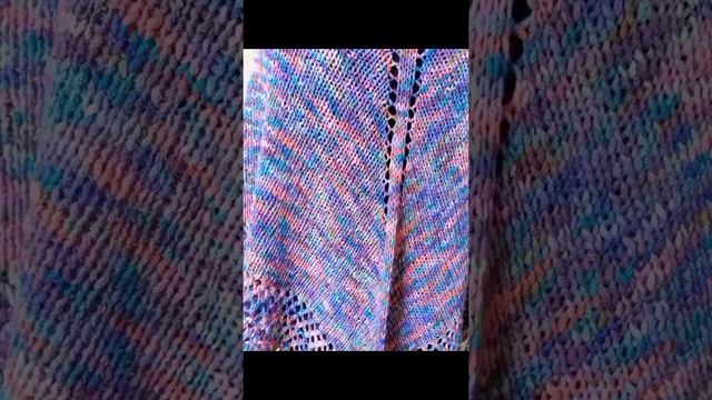 Шаль ручной работы 100% меринос экстрафайн - пряжа ручного крашения смотреть онлайн