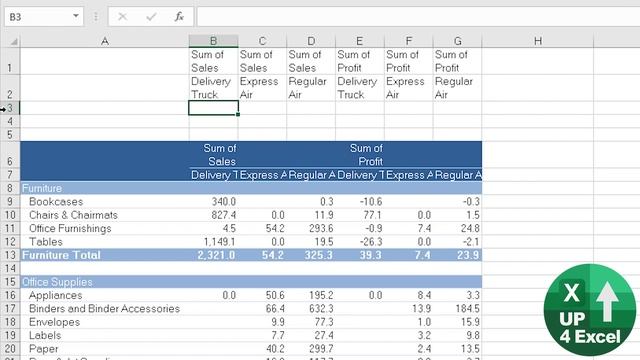 How To Merge Column Headers in a Pivot Table смотреть онлайн
