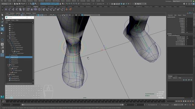 8 - Character rigging in Maya / Риггинг персонажа в Maya смотреть онлайн