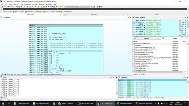 demo ida bochs windows - Windows kernel debugging with IDA Pro on Bochs (including PDB symbols) смотреть онлайн