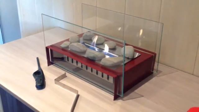 Биокамин Minimal mini burgundy от ЭкоЛайф, видеобзор смотреть онлайн