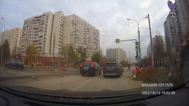 Driving in Moscow city: Кузьминки - Марьино - Люблино 15/10/2022 (timelapse 4x) смотреть онлайн