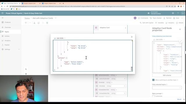 Power Virtual Agents Ask with Adaptive Card Feature смотреть онлайн
