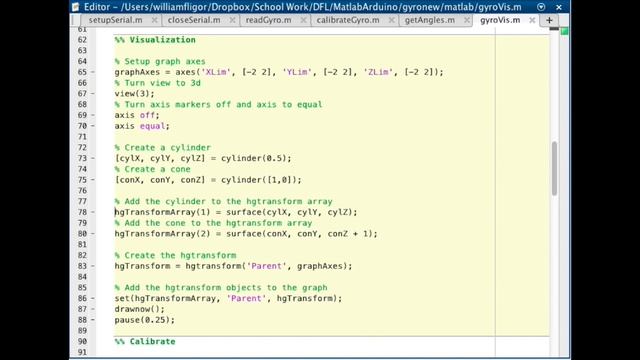 MATLAB Arduino Tutorial 21 - Visualizing 3-axis gyroscope data смотреть онлайн