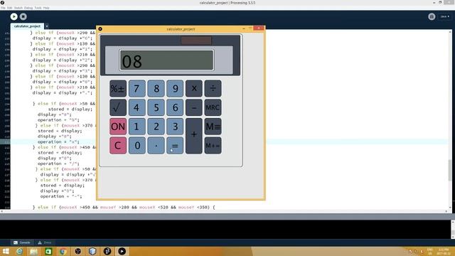 Processing Calculator project смотреть онлайн