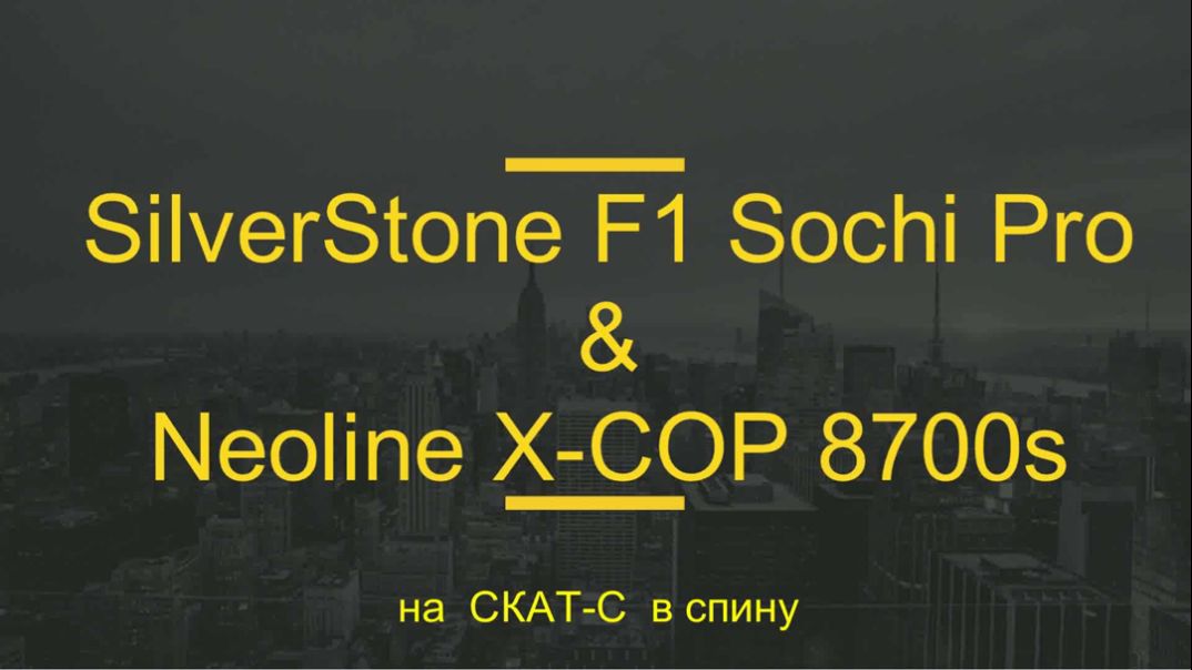 Сравнение Neoline X-COP 8700s и SilverStone F1 Sochi Pro на Скат-С в спину