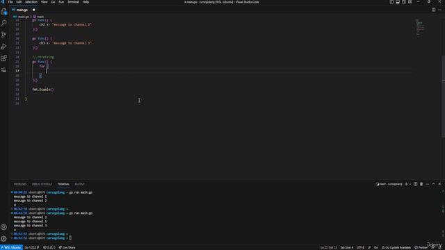 7. Golang: Select Multiplexing Goroutine Communication смотреть онлайн