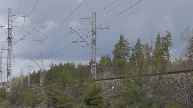 Поезда на перегоне Сосново - Лосево-1. смотреть онлайн