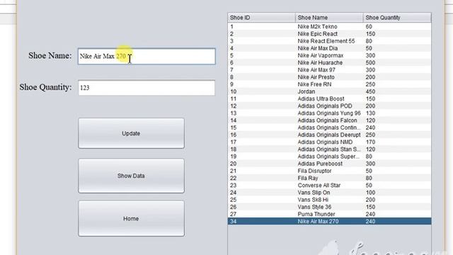 Java Application - Shoe Inventory System смотреть онлайн