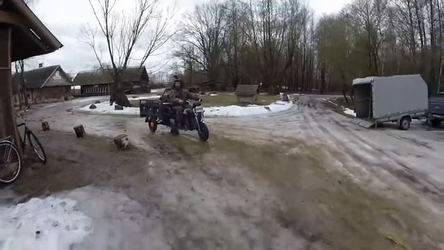 Электрический трицикл Rutrike D4 на ферме отзыв покупателей смотреть онлайн