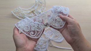 Школьный воротничок, ирландское кружево