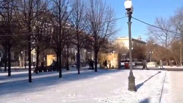 Москва. Цветной бульвар. Солнечный день 9 января 2018 смотреть онлайн