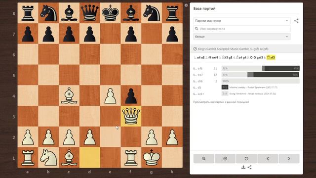 Королевский Гамбит,Гамбит Муцио смотреть онлайн
