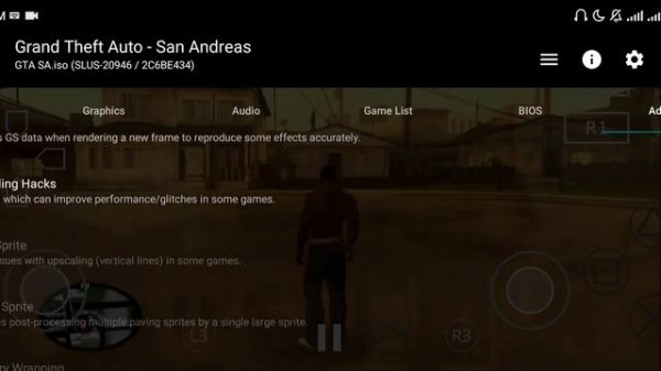 how to fix ghost effect in gta sa ps2 on aethersx2