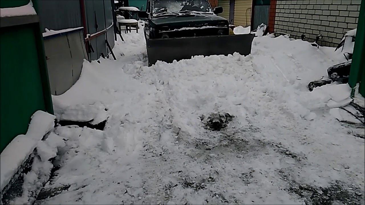 Снежный отвал на Ниву. смотреть онлайн