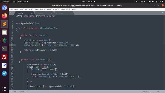 CodeIgniter 4. Создание простого шаблона. смотреть онлайн