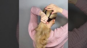 ПРОСТОЙ СПОСОБ КРАСИВО СОБРАТЬ ВОЛОСЫ В ОБЪЕМНЫЙ ХВОСТ ? Easy way to do voluminous ponytail