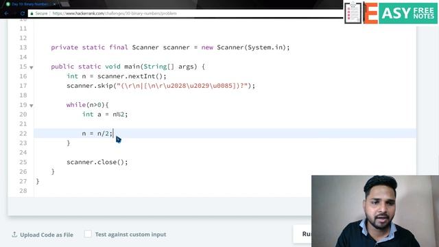 Day 10 : Binary Numbers Part 2,30 Days of code Challenge (Hackerrank) in Java | Decimal to binary смотреть онлайн