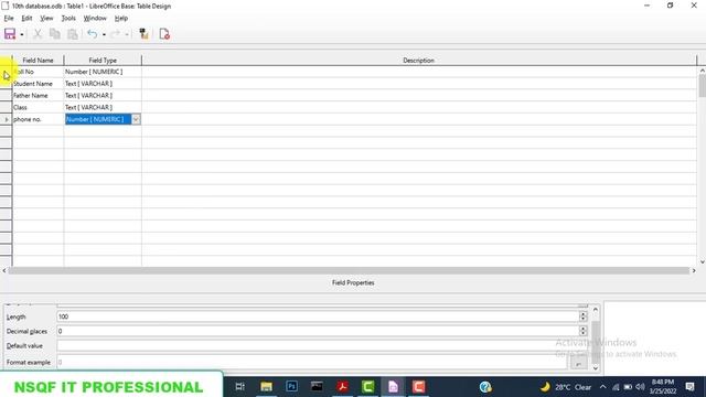 Create Table using Design View in LibreOffice Base||create table in design view смотреть онлайн