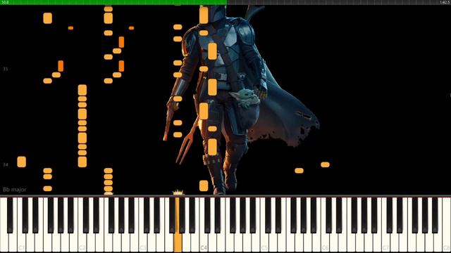 MANDALORIAN THEME IMPOSSIBLE PIANO - Too fast to play :D смотреть онлайн