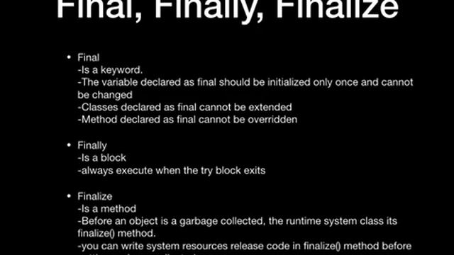 Java Interview Questions Final,finally,finalize || Sync Tech смотреть онлайн