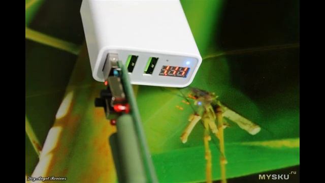 Сетевое зарядное устройство для телефона на 3А с индикацией окончания заряда | #Обзор смотреть онлайн