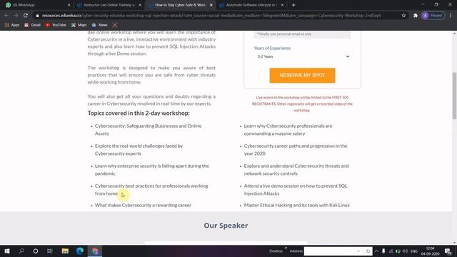Edureka! Workshop With Certificate For Free |Cybersecurity Workshop|Lifecycle in E-Comm with DevOps смотреть онлайн