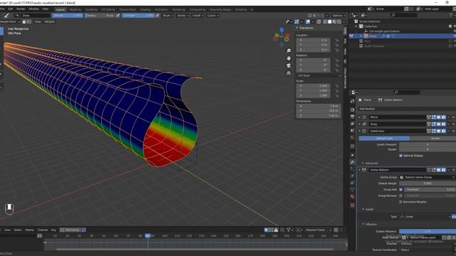 Blender 2 93 Create a Sci-Fi Scene and Audio visualizer смотреть онлайн