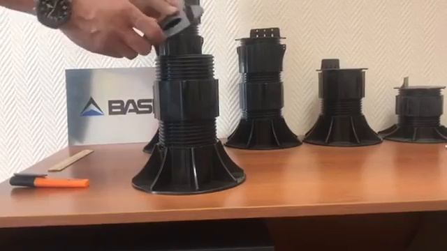Опоры регулируемые для террасной доски Basis Professional смотреть онлайн