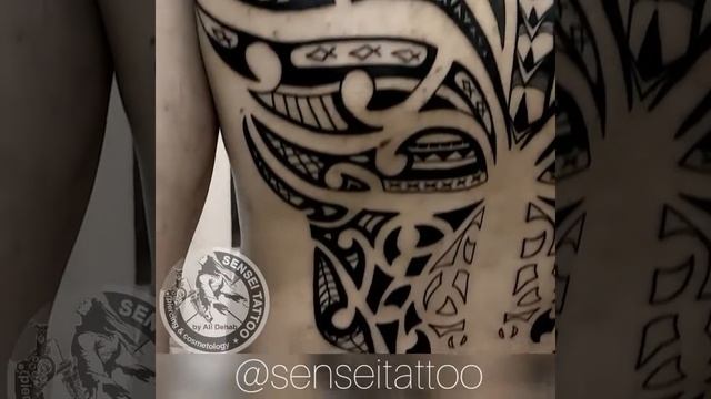 Татуировка на всю спину полинезия законченная смотреть онлайн