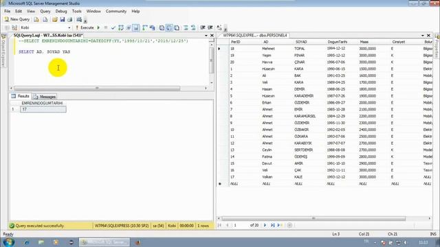 04061000 03 FONKSİYONLAR Tarih ve Zaman Fonksiyonları DATEDIFF 01 смотреть онлайн