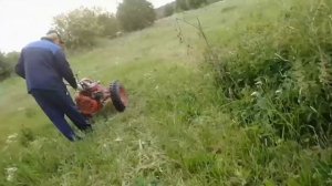 Сегментная косилка КН 1, сенокос мотоблоком МТЗ