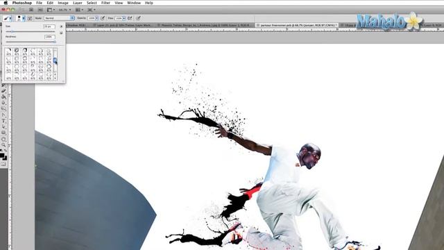 Photoshop Tutorial - Custom Paint Brushes смотреть онлайн