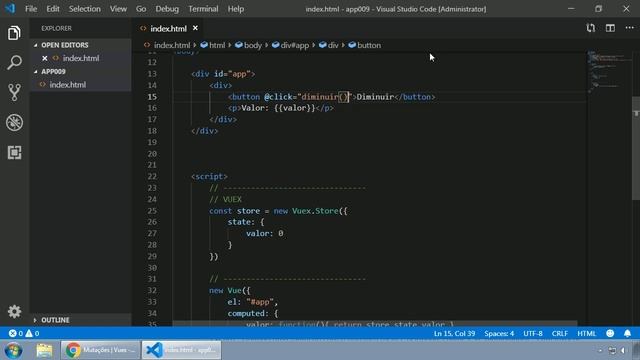 042 VueJS - MUTATIONS EM VUEX смотреть онлайн