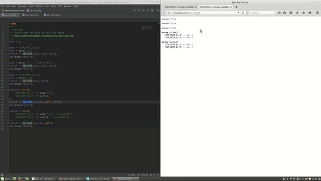 PHP APC Set and get cache values #48 смотреть онлайн