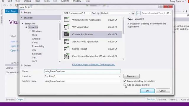 C# Break and Continue смотреть онлайн