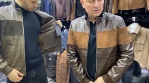 ШИКАРНЫЕ МУЖСКИЕ КОЖАНЫЕ КУРТКИ?♂️ В САЛОНЕ LEROY? ✨Садовод. Москва