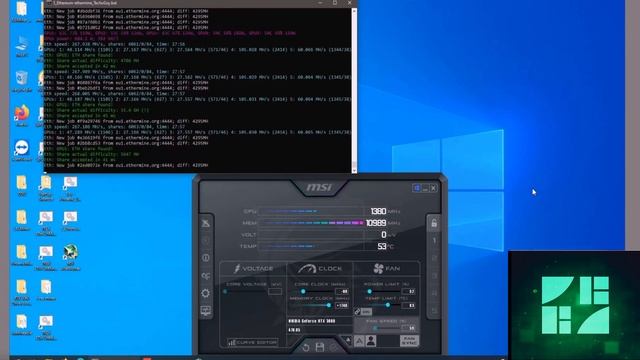 MSI Afterburner Mining Settings Explained AMD and NVIDIA! | OVERCLOCK SETTINGS WITH MSI AFTERBURNER смотреть онлайн