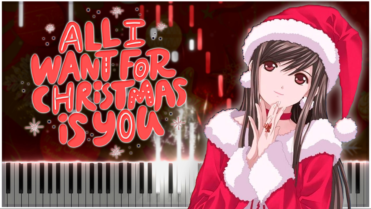 All I Want for Christmas Is You (Рождественская песня) 【 КАВЕР НА ПИАНИНО 】 смотреть онлайн