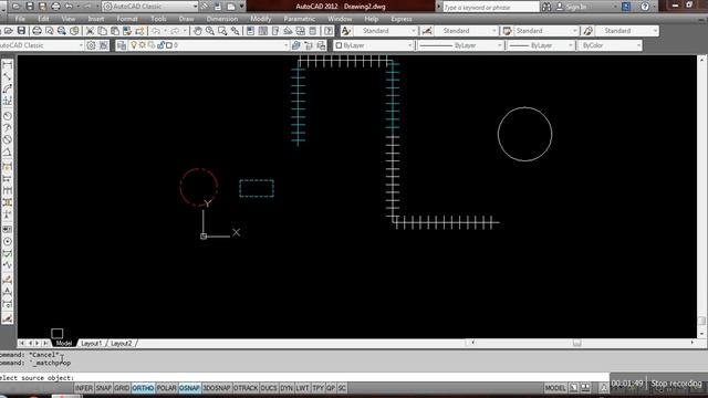 Match Properties Command In AutoCAD || using match command || match object properties in autocad смотреть онлайн