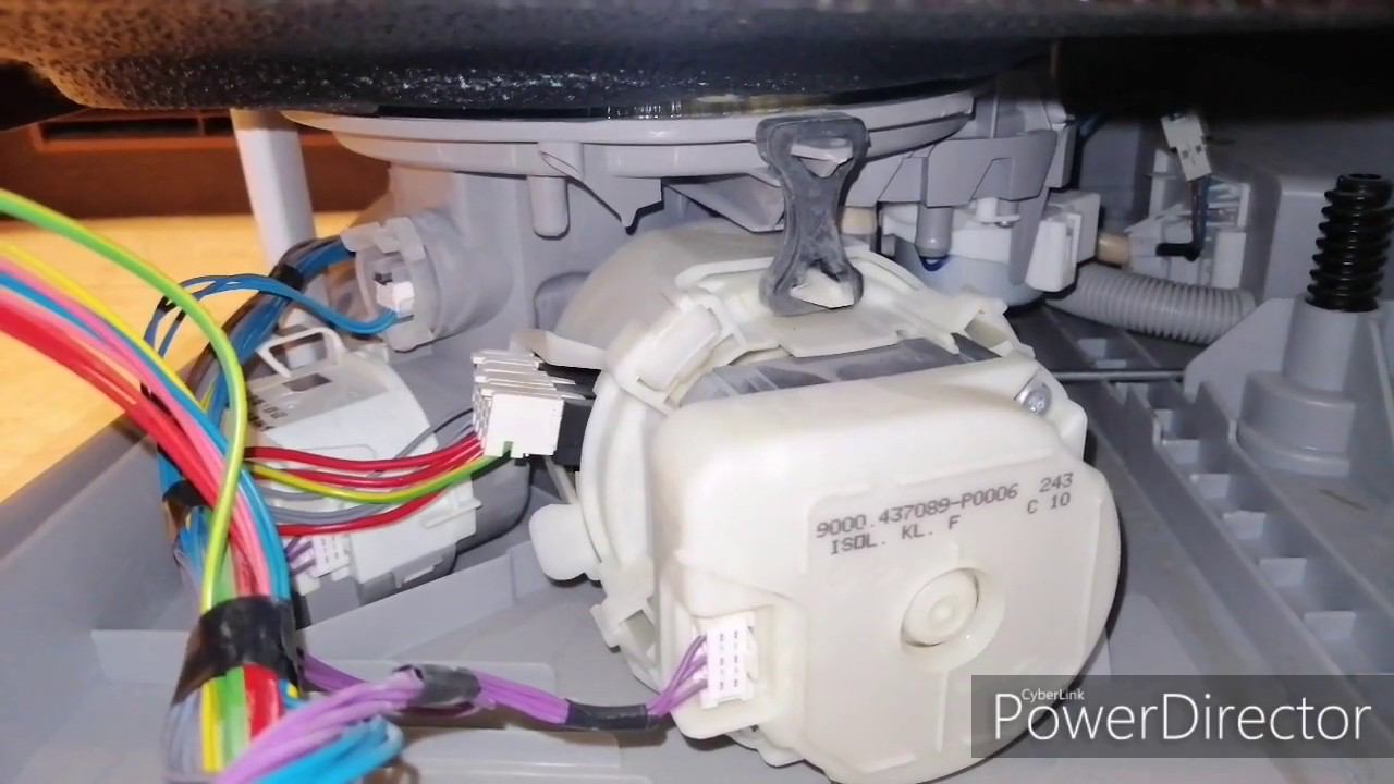 Посудомоечная машина Bosch горит кран, гудит помпа. смотреть онлайн