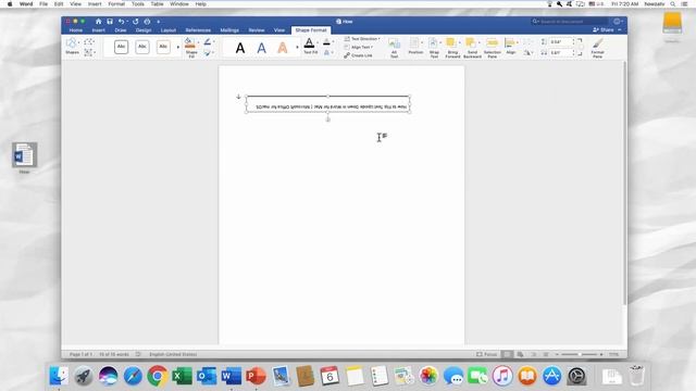 How To Flip Text Upside Down In Word For Mac | Microsoft Office For MacOS