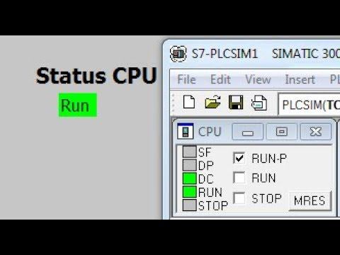WinCC Flexible - Статус ПЛК и контроль связи - Status CPU and connection смотреть онлайн