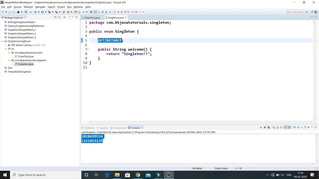 How to implement Singleton using Enum ? || Singleton Design Pattern смотреть онлайн