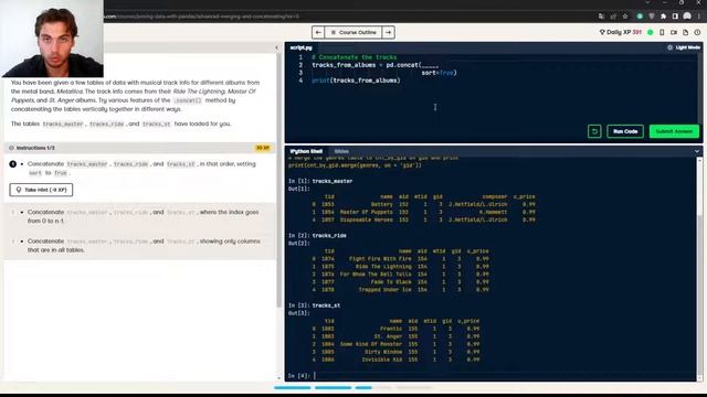 DataCamp: Joining Data with pandas - Advanced Merging and Concatenating 3# смотреть онлайн