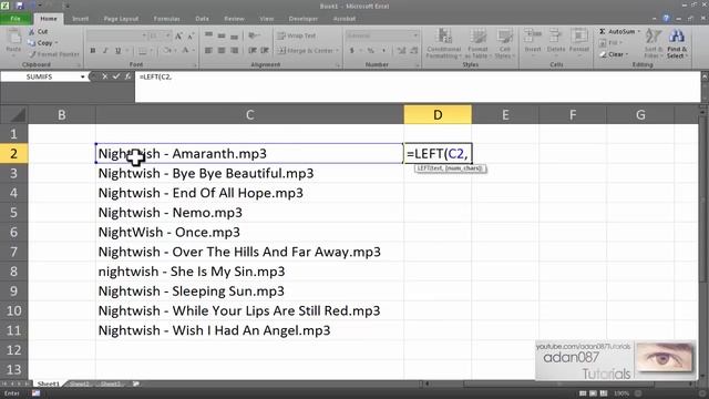 Excel get the first letters of a text in a cell смотреть онлайн