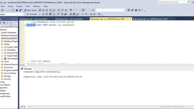 Get List of Databases on SQL Server | MS SQL Server [View list of databases] смотреть онлайн