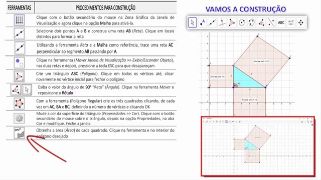 Vídeo Aula - Demonstrando o Teorema de Pitágoras - GeoGebra смотреть онлайн