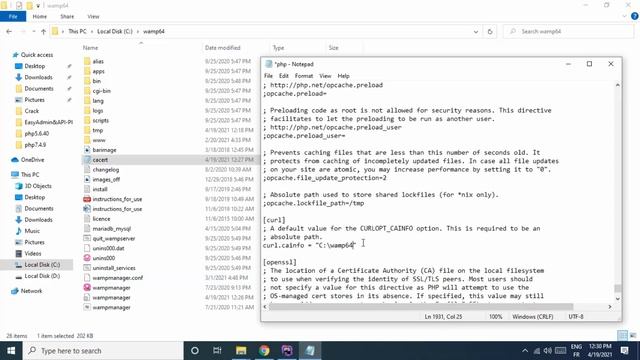 Fix This error : cURL error 60 SSL certificate : unable to get local issuer certificate смотреть онлайн